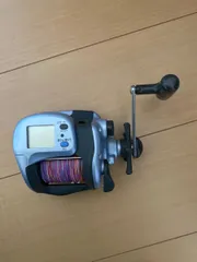 DAIWA ダイワ タナセンサーS 300DX カウンター付き 船用手巻きリール 右ハンドル ライン付き 動作未確認 中古のサムネイル