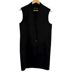 美品 rag＆bone ラグアンドボーン バイカラー ロング ジレ ベスト 0 ブラック×アイボリー レディース 古着 中古 USEDのサムネイル