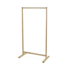 ハンガーラック 衣類収納 約幅77cm ナチュラル 木製 シングルハンガー 収納家具 インテリア家具 寝室家具 組立品のサムネイル