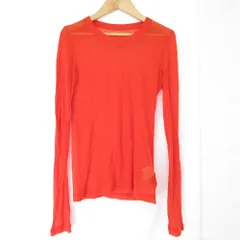 美品 BATONER バトナー MELTY RIB U NECK LONG SLEEVE T-SHIRT リブ カットソー BN-25FL-008 サイズ1 レッド レディース 古着 中古 USEDのサムネイル