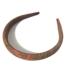 美品 ETRO エトロ ペイズリー柄 カチューシャ ブラウン系 レディース 古着 中古 USEDのサムネイル