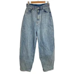 良品 23AW emmi エミ カーブシルエット デニムパンツ 13WFP234038 サイズ0 ブルー レディース 古着 中古 USEDのサムネイル