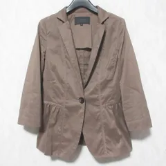 美品 BURBERRY BLACK LABEL バーバリーブラックレーベル 1B テーラードジャケット D5E35-118-58 40 ブラウン レディース 古着 中古 USEDのサムネイル