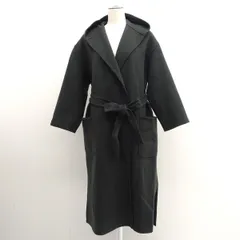 Mila Owen /　ミラオーウェン ◆ベルト付フードガウンCT/ロングコート/ダークグリーン/サイズ0 09WFC174077 【レディース/ガールズ/LADY/女性/婦人】 レディースファッション【中古】 