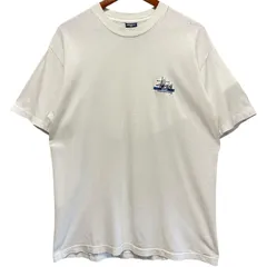 USA製 90s STUSSY Embroidery S/S Tee 白 L ステューシー Tシャツ 刺繍 ストックロゴ