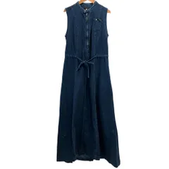 良品 G-Star RAW ジースターロゥ ノースリーブ デニム ワンピース S インディゴブルー レディース 古着 中古 USEDのサムネイル