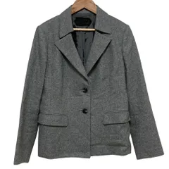 美品 ROCHAS Premiere ロシャス プルミエール シングル テーラードジャケット サイズ11 グレー レディース 古着 中古 USEDのサムネイル