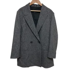 美品 24AW PLST プラステ ウールブレンドリラクシーダブルジャケット サイズS グレー レディース 古着 中古 USEDのサムネイル