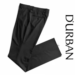 新品 D'URBAN ダーバン スラックス ウエスト79cm 定価28,600円ダークグレー 春夏 毛100％ ウール 日本製 ワンタック メンズ ビジネスパンツ ドレスパンツ 裾未処理のサムネイル