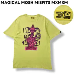 マジカルモッシュミスフィッツ MAGICAL MOSH MISFITS MXMXM パンク スカル プリント Tシャツ クルーネック カットソー L相当 ネオンイエロー ストリート ロック メンズのサムネイル
