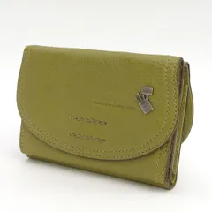PELLE BORSA / ペレボルサ ◆三つ折り財布/3つ折り/レザー/カーキ 【財布/サイフ/ウォレット/wallet/コイン】 レディースファッション【中古】 のサムネイル