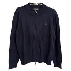 美品 EMPORIO ARMANI エンポリオアルマーニ ニットジャケット キッズ 7A ネイビー キッズ 古着 中古 USEDのサムネイル