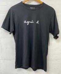 【中古】agnes b. ｱﾆｴｽﾍﾞｰ ﾛｺﾞﾌﾟﾘﾝﾄｺｯﾄﾝ半袖ｼｬﾂ　EA65S137 ﾌﾞﾗｯｸ 2 991891149のサムネイル