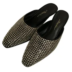 美品 3.1 Phillip Lim 3.1フィリップリム ラインストーン ミュール サイズ35 ブラック レディース 古着 中古 USEDのサムネイル