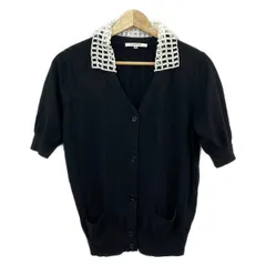 CARVEN(カルヴェン) カーディガン サイズM レディース - 黒×白 半袖のサムネイル