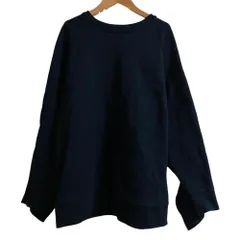 美品 CLANE クラネ CARD BOARD BACK FRILL TOPS スウェット サイズ1 ネイビー レディース 古着 中古 USEDのサムネイル