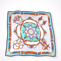 manipuri / 「クラシックベルト」シルクスカーフ 参考定価：18,000程度 SIZE:88×88のサムネイル