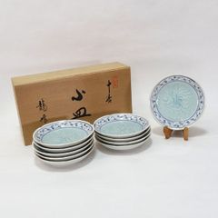 E-2 【希少】たち吉 青嵐 5枚セット 銘々皿 和食器 ヴィンテージ