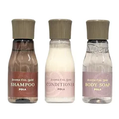 【ミニサイズ・お試し】POLA ポーラ アロマエッセゴールド シャンプーN 30ｍl ＋ コンディショナーN 30ｍl + ボディーソープN 30mlのサムネイル