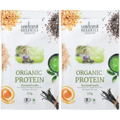 NOVAORGANICS(ノバオーガニックス)オーガニックプロテイン抹茶&バニラ210gx2袋セット(約10日分x2)オーガニックサプリメント天然由来のサムネイル