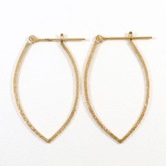 cococaru 雫型 フープピアス 両耳用 イエローゴールド - メルカリ