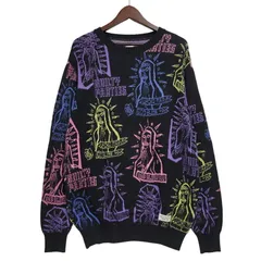 【中古品】 WACKO MARIA ワコマリア MARIA JACQUARD CREW NECK SWEATER マリア ジャガード クルー ネック ニット セーター トップス 【142-260617-kh-11-izu】のサムネイル
