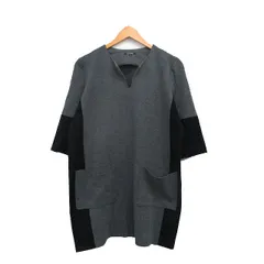 ドゥクラッセ DoCLASSE ワンピース 七分袖 ミニ シンプル 11 バイカラー グレー 灰 /KT35のサムネイル