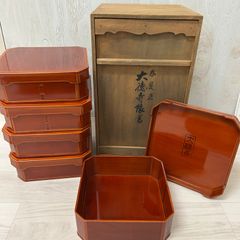 大徳寺 重箱 5段セット 木製 漆器 - メルカリ