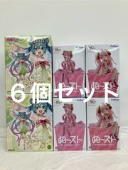 미개봉 하츠네 미쿠 벚꽃 미쿠 피규어 Spring ぬどる 스토퍼 3종 6개 세트 LF6765 f107