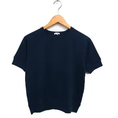 ドレステリア DRESSTERIOR ラグランスリーブ カットソー Tシャツ コットン 綿 リブ ボートネック 五分袖 2 紺 ネイビー /NT32のサムネイル