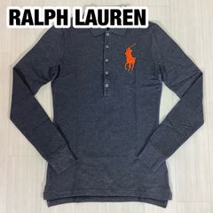 Ralph Lauren ラガーシャツ 長袖 ピンクビックポニー ブラック M