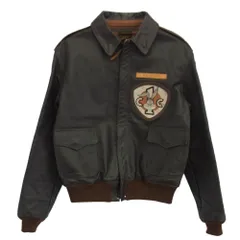 TOY'S McCOY トイズマッコイ TYPE A-2 ROUGH WEAR CLOTHING ラフウェア 実名 1939 ハンプトリップ  レザー ジャケット ブラウン系 40【中古】のサムネイル