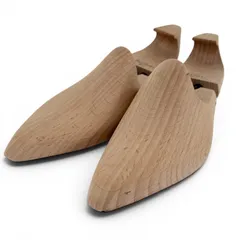 【ドンドン見直し】美品▲BERLUTI ベルルッティ 木製 ロゴ刻印 シューキーパー シューツリー ナチュラル 9 メンズのサムネイル