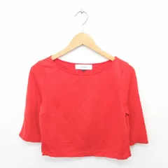 ルシェルブルー LE CIEL BLEU カットソー Tシャツ ボートネック 無地 シンプル 七分袖 38 オレンジ 橙 /TT13のサムネイル