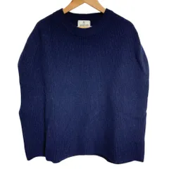良品 24AW JOURNAL STANDARD relume ジャーナルスタンダードレリューム ハミルトンラムウール ニットセーター F ネイビー レディース 古着 中古 USEDのサムネイル