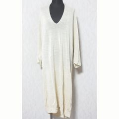 미품 evam eva 에반에바 linen cupro tunic 니트 튜닉 원피스 E221K122 베이지 레이디스 헌옷 중고 USED