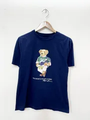 POLO RALPH LAUREN ポロ ラルフローレン アイビーベア ポロベア Tシャツ sizeBOYS160 (レディース S相当)/紺 ■◆レディースのサムネイル