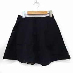 チェスティ Chesty スカート ミニ フレア 無地 シンプル バックジップ 0 ブラック /ST21のサムネイル
