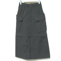 美品 CONVERSE コンバース 2WAY デタッチャブル ミリタリーカーゴスカート A2843FS 314 ブラック レディース 古着 中古 USEDのサムネイル