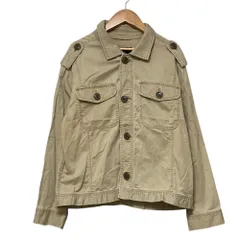 美品 J.CREW ジェイクルー コットン CPO シャツジャケット M ベージュ レディース 古着 中古 USEDのサムネイル