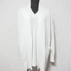 良品 la.f... ラエフ ニットトップスカーディガン アンサンブル 3612-11071/3612-11082 2S オフホワイト レディース 古着 中古 USEDのサムネイル