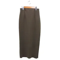 ラウンジドレス ガリャルダガランテ Loungedress GALLARDAGALANTE ナロー スカート マキシ丈 ストレッチ 無地 ゆったり F カーキ /NT13