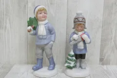 ロイヤルコペンハーゲン 2004年フィギュリン 男の子・女の子2体セット
