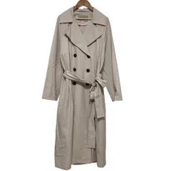 良品 23SS JUSGLITTY ジャスグリッティー 撥水 ロング トレンチコート 43122370 サイズ1 ベージュ  レディース 古着 中古 USEDのサムネイル