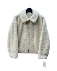 プロポーション PROPORTION ボディドレッシング BODY DRESSING 24AW ボアブルゾン ジップアップ ドロップショルダー エクリュ BEIGE 121-4255005 ジャケット 無地 ベージュ Mサイズ 104LT-517のサムネイル