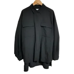 美品 PASSIONE パシオーネ 長袖 ワークシャツ 38 ブラック レディース 古着 中古 USEDのサムネイル