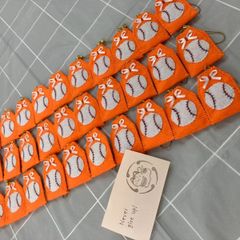 フェルト ユニフォーム お守りキーホルダー 野球 ハンドメイド 応援