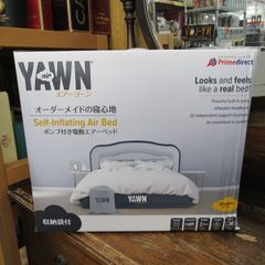 未使用品YAWN エアーヨーン 電動エアーベッド ダブル タオルシーツ