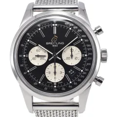ブライトリング BREITLING AB0151 トランスオーシャン クロノグラフ ブラック 自動巻き メンズ 美品 腕時計 M#148318のサムネイル