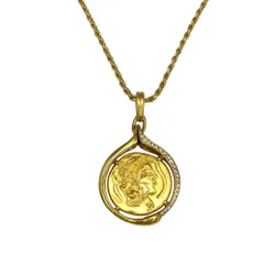 ピアジェ PIAGET ハンスエルニ コイン ペンダント ネックレス K24YG 20g K18YG イエローゴールド ヴィンテージジュエリー レディース【中古】のサムネイル